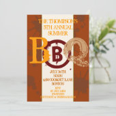 汚いBBQのモダンの招待状 招待状 (スタンド正面)