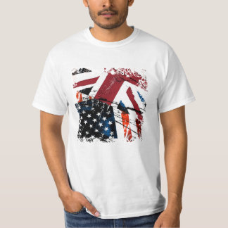 汚いUSA-UK Tシャツ