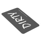 汚いw/websiteアドレス4x6長方形フォトマグン マグネット (右側)