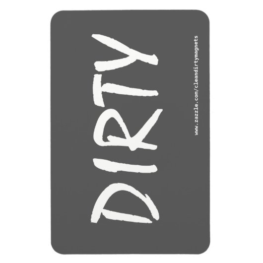 汚いw/websiteアドレス4x6長方形フォトマグン マグネット (縦)