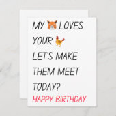 汚おもしろいいハッピーバースデー シーズンカード (正面/裏面)