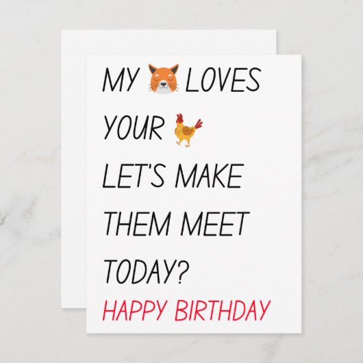 汚おもしろいいハッピーバースデー  シーズンカード (正面/裏面)