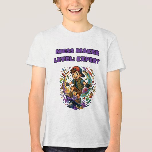 汚おもしろいい男の子のTシャツ トライブレンドＴシャツ (正面)