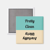 汚おもしろいかわいらしれ食洗機 マグネット (正面/裏面)