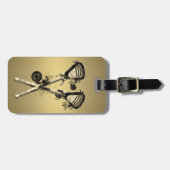 汚く及びクールなラクロスのカスタムな荷物のラベル ラゲッジタグ (正面横)