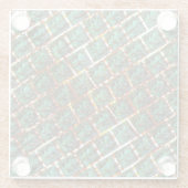 汚く錆びたグリルの下で ガラスコースター (裏面)