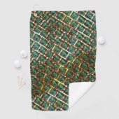 汚く錆びたグリルの下で ゴルフタオル (インサイチュ)