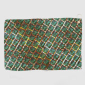 汚く錆びたグリルの下で ゴルフタオル (横)