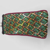 汚く錆びたグリルの下で ゴルフヘッドカバー (正面)