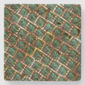 汚く錆びたグリルの下で ストーンコースター (正面)