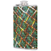 汚く錆びたグリルの下で フラスク (左)