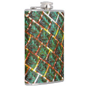 汚く錆びたグリルの下で フラスク (右)