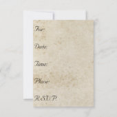 汚されたペーパー古い写真の誕生日 招待状 (裏面)