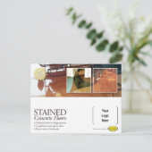 汚された具体的な郵便はがき ポストカード (スタンド正面)