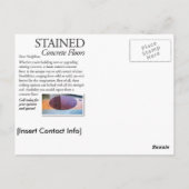 汚された具体的な郵便はがき ポストカード (裏面)