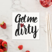 汚す | 不おもしろい適切なバレンタインデー スタンダードカクテルナプキン (インサイチュ)