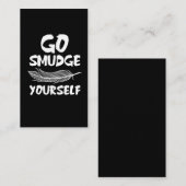 汚れあなた自身-羽のギフトのアイディアは行きます 名刺 (正面/裏面)