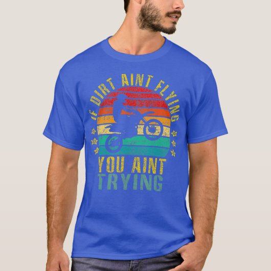汚れが飛んでなければ、お前は努力してない Funny Retro Tシャツ (正面)