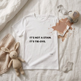 "汚れじゃないよ。タイダイ柄だよ。面白いママTシャツ" Tシャツ