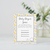 汚れたおむつのゲームのベビーシャワーのパーティー 案内ポストカード (スタンド正面)