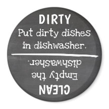 汚れたきれいなお皿が何かをする