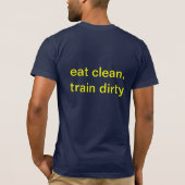 汚れたきれいな列車を食べて下さい Tシャツ (裏面)
