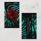 汚れたばら色の水のシマウマ 名刺 (正面/裏面)