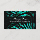 汚れたばら色の水のシマウマ 名刺 (裏面)