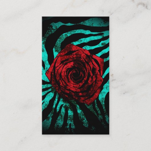 汚れたばら色の水のシマウマ 名刺 (正面)