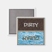 汚れたまたはクリーンな食器洗浄機マグネット マグネット (正面/裏面)