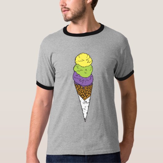 汚れたアイスクリーム Tシャツ (正面)