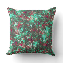 汚れたアクアマリンと赤、鈍い黒で汚れた