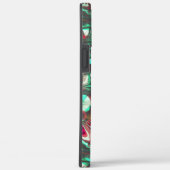 汚れたアクアマリンと赤、鈍い黒で汚れた Case-Mate iPhoneケース (裏面 / 右)