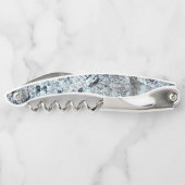 汚れたカーボン銀色の菌、非常に素朴なイメージ ソムリエナイフ (裏面)