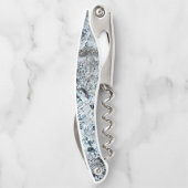 汚れたカーボン銀色の菌、非常に素朴なイメージ ソムリエナイフ (裏面)