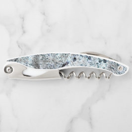 汚れたカーボン銀色の菌、非常に素朴なイメージ ソムリエナイフ