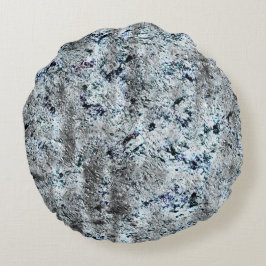 汚れたカーボン銀色の菌、非常に素朴なイメージ ラウンドクッション