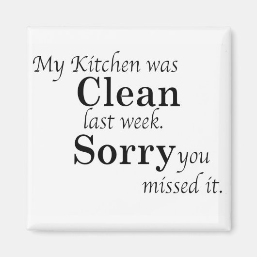 汚れたキッチン マグネット (正面)