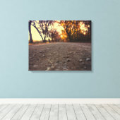 汚れたキャンバスの中で キャンバスプリント (インサイチュ (ウッドフロア))