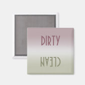 汚れたクリーン食洗機 マグネット (正面/裏面)