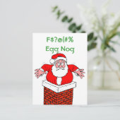 汚れたサンタたくさんのエッグノッグ シーズンポストカード (スタンド正面)