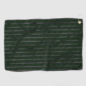 汚れたストライプ抽象デザイン ゴルフタオル (横)