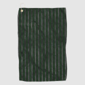 汚れたストライプ抽象デザイン ゴルフタオル (正面)