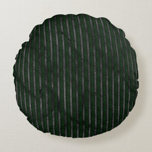 汚れたストライプ抽象デザイン ラウンドクッション (正面)