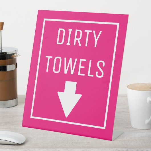 汚れたタオル 台座サイン (インサイチュ)