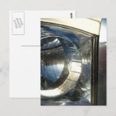 汚れたトラックのヘッドライト ポストカード (正面/裏面)