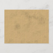 汚れたボロボロの使い古されたダンボール箱での生活 ポストカード (正面)