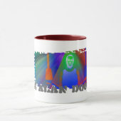 汚れたボーダー信号器のマグ マグカップ (中央)