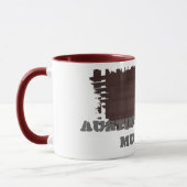 汚れたボーダー信号器のマグ マグカップ (左)