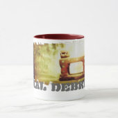 汚れたボーダー信号器のマグ マグカップ (中央)